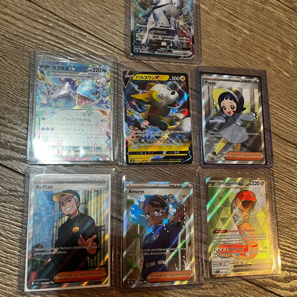 En/jp full arts/sir Pokémon Trading Cards all MINT condition